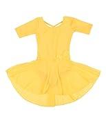 Algopix Similar Product 6 - Leveret Kids Girls Skirt Leotard Yellow
