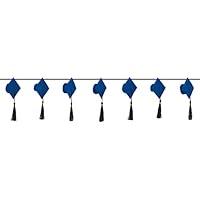 Algopix Similar Product 18 - Blue Dimensional Felt Grad Cap Garland