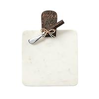 Algopix Similar Product 3 - Mud Pie Marble Paddle SetWhite Serving