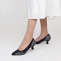 Algopix Similar Product 14 - SEVA Navy Blue Genuine Leather Heeled