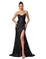 Algopix Similar Product 6 - Mermaid Sequin Prom Dress 2024 Black