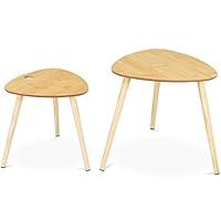 Algopix Similar Product 19 - Giantex 2 Pcs Nesting Coffee Tables End