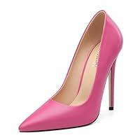 Algopix Similar Product 18 - KUOARN Hot Pink Heels for Women