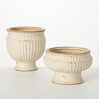 Algopix Similar Product 5 - Sullivans Wide French Ceramic Urn Set