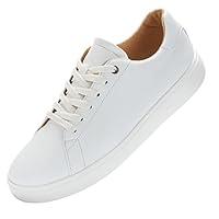 Algopix Similar Product 12 - NEDAWM Mens Dress Sneakers Leather