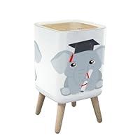 Algopix Similar Product 14 - Trash Can with Lid Cute baby elephant