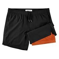 Algopix Similar Product 4 - NIMENJOJA Mens 55 Gym Running Shorts