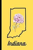 Algopix Similar Product 4 - Indiana State Peony Notebook 6x9 100