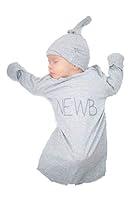 Algopix Similar Product 4 - Baby Be Mine Newborn Gown and Hat Set