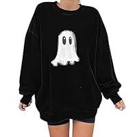 Algopix Similar Product 18 - Halloween Sweatshirt Women Cute Ghost