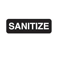 Algopix Similar Product 5 - Traex 4519 Black 3 x 9 SANITIZE Sign