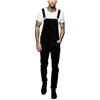 Algopix Similar Product 20 - Aleola Mens Pocket Jeans Jumpsuit