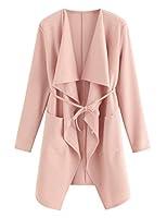 Algopix Similar Product 11 - Romwe Womens Waterfall Collar Long