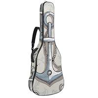 Algopix Similar Product 2 - Vintage Grey Anchor Acoustic Guitar Bag