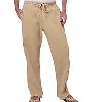 Algopix Similar Product 2 - YSERB Mens Casual Linen Pants Beach