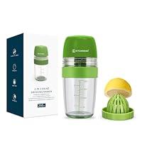 Algopix Similar Product 18 - KITCHENDAO 2 in 1 Salad Dressing Shaker