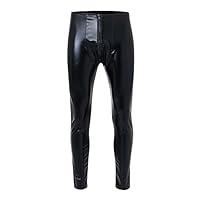 Algopix Similar Product 10 - Mens Faux Leather Tight Pants Men PU