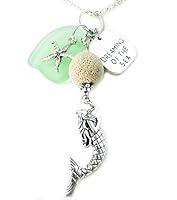 Algopix Similar Product 13 - Mermaid Rearview Mirror Charm  Sea