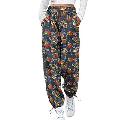 Womens Mens Unisex Fleece Lined Sweatpants Baggy Cinch Bottom