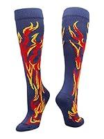 Algopix Similar Product 7 - MadSportsStuff Flame Socks Athletic