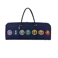 Algopix Similar Product 4 - Seven Chakra Cotton Canvas Yoga Kit Bag