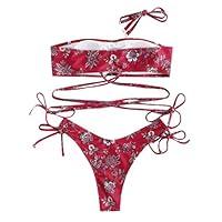 Algopix Similar Product 4 - Women Bathing Suit Floral Print