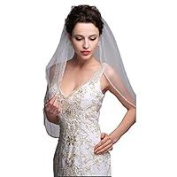 Algopix Similar Product 4 - ZXCVBNM Muslim Bridal Veils Fashion
