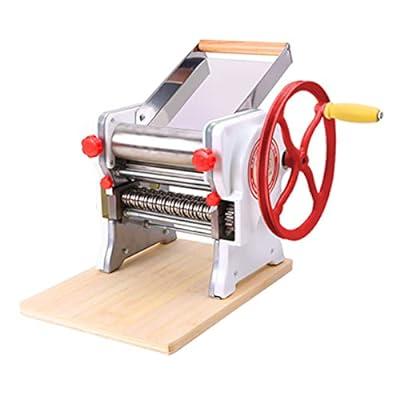 Homemade Pasta Maker Machine, Manual Hand Press with 7 Adjustable Thickness Settings Dough Roller for Fresh Fettuccine, Lasagna, Ravioli and Spaghetti