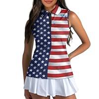 Algopix Similar Product 4 - Spowatriy American Flag Golf Shirts