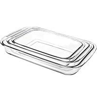 Algopix Similar Product 5 - IBILI 480700 SET 3 OVAL TRAYS KRISTALL