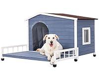 Algopix Similar Product 12 - Petsfit Large Dog House with Terrace 