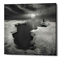 Algopix Similar Product 5 - Epic Graffiti Lighthouse Giclee Canvas