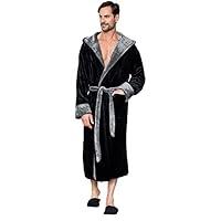 Algopix Similar Product 3 - Lotus Linen Mens Plush Robe Soft