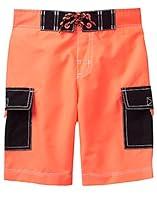 Algopix Similar Product 3 - Gymboree Boys Cargo Swim Trunks neon