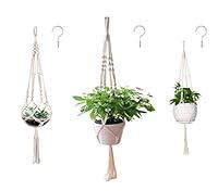 Algopix Similar Product 7 - AOMGD 3 Pack Macrame Plant Hanger with