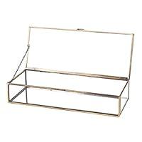 Algopix Similar Product 13 - MyGift Glass Jewelry Box Vintage Style