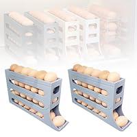 Algopix Similar Product 20 - 4 Tiers Egg Holder for Fridge 2024 New