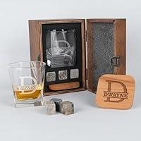 Algopix Similar Product 14 - TRENDSHOPIC Personalized Whiskey Set