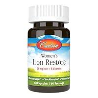 Algopix Similar Product 2 - Carlson  Womens Iron Restore 28 mg