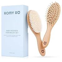 Algopix Similar Product 6 - ROMY RO Baby Wooden Hair Brush Set 