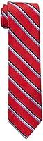 Algopix Similar Product 13 - Tommy Hilfiger Mens Stripe Tie Red