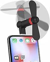 Algopix Similar Product 8 - Mini Phone Fan Wuedozue 180 Rotating