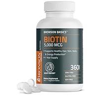 Algopix Similar Product 15 - Bronson Biotin 5000 MCG Supports