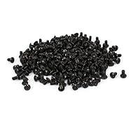 Algopix Similar Product 14 - uxcell 632 UNC Black Zinc Plated Round