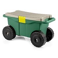 Algopix Similar Product 9 - Rolling Garden Cart with Seat  Plastic