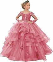 Algopix Similar Product 16 - NMASRAXO Girls Flower Girl Dress Off