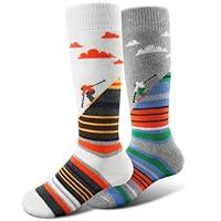 Algopix Similar Product 4 - Ski Socks Kids Winter Warm Thermal Snow