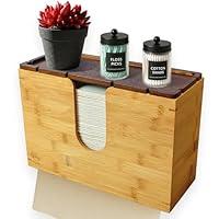 Algopix Similar Product 7 - eBun Bamboo Paper Towel Holder for