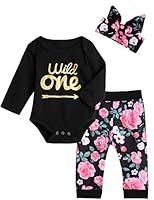 Algopix Similar Product 14 - Baby Girls Wild One Outfit Set Birthday