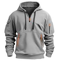 Algopix Similar Product 3 - ROKIACDE Zip Up Men Mens Hooded